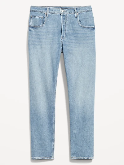 Mid-Rise Slouchy Straight Jeans