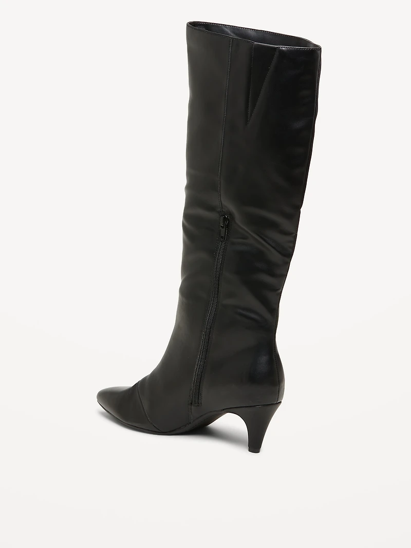 Tall Kitten Heel Boots for Women