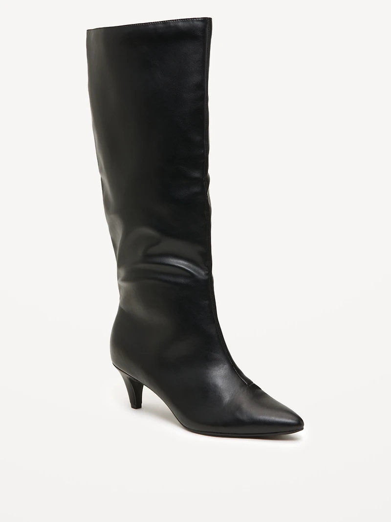 Tall Kitten Heel Boots for Women
