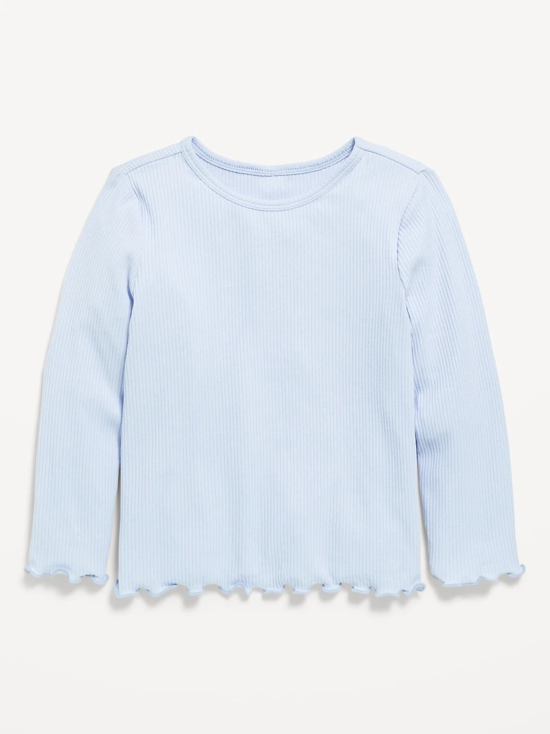 Long-Sleeve Ribbed for Toddler Girls