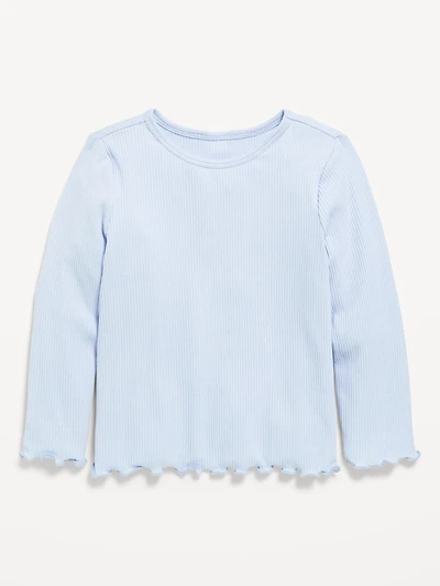 Long-Sleeve Ribbed for Toddler Girls