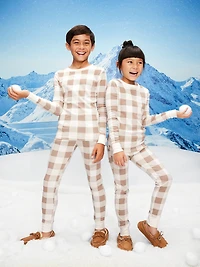Gender-Neutral Snug-Fit Graphic Pajama Set for Kids