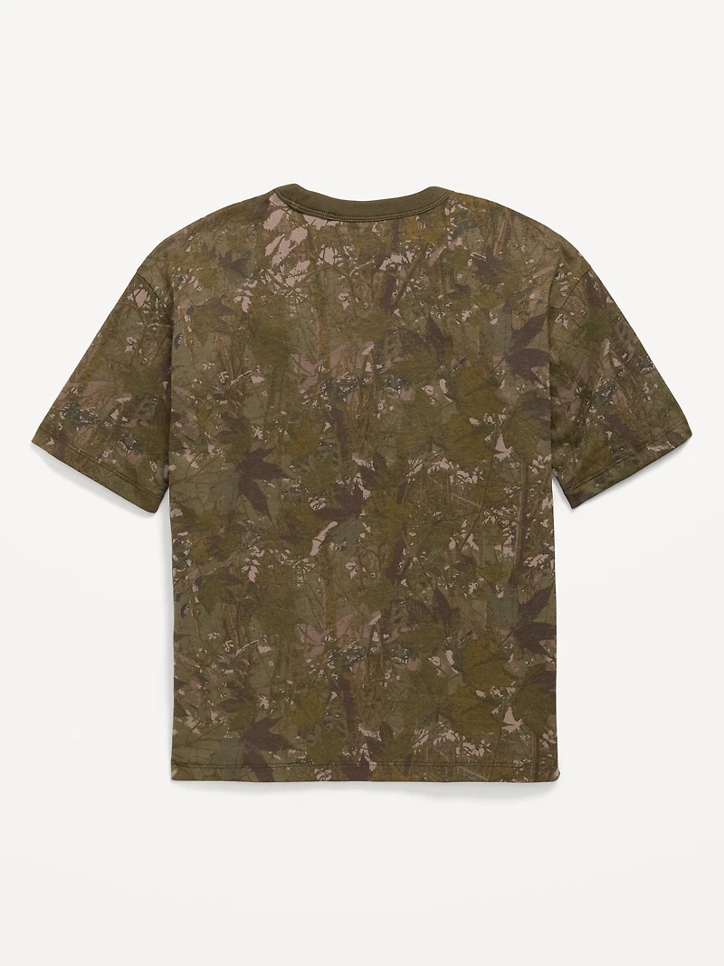 Short-Sleeve Oversized Pocket T-Shirt for Boys