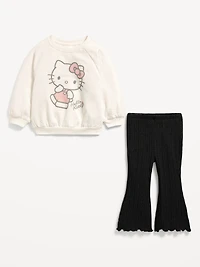 Hello Kitty® Graphic Sweatshirt and Flare Leggings Set for Girls