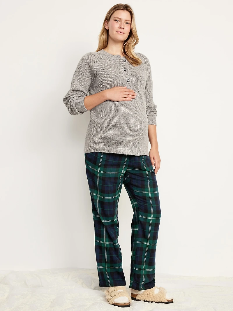 Pantalon de pyjama en flanelle maternité