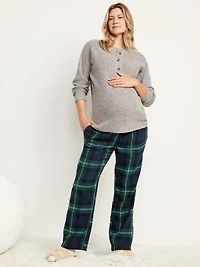 Pantalon de pyjama en flanelle maternité