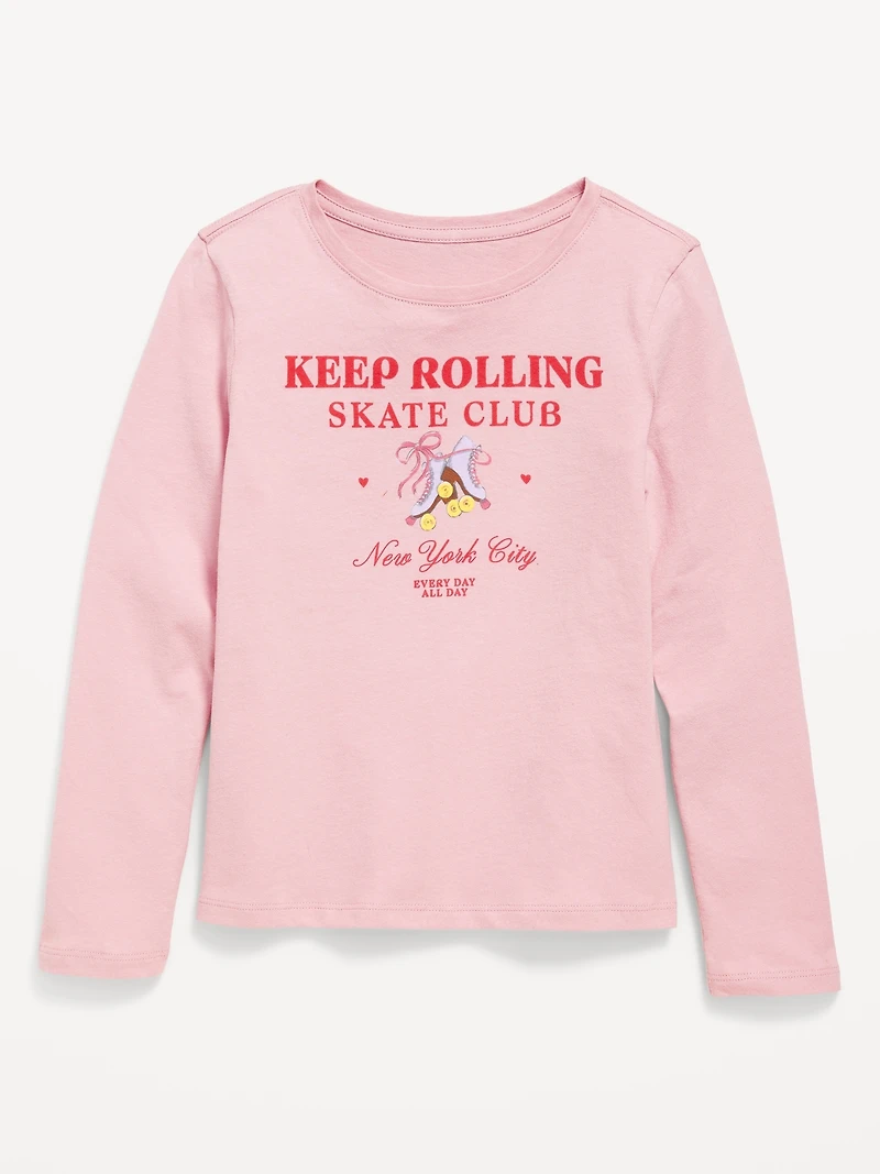 Long-Sleeve Graphic T-Shirt for Girls