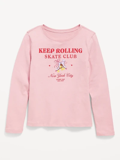 Long-Sleeve Graphic T-Shirt for Girls