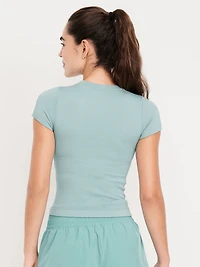 Exhale Seamless Fitted Rib T-Shirt