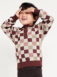 HOLD: Long-Sleeve Collared Sweater for Toddler Boys