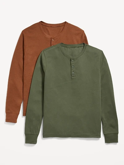2-Pack Waffle Henley T-Shirt