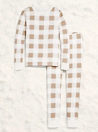Gender-Neutral Snug-Fit Graphic Pajama Set for Kids