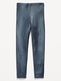 Shiny Foil Print Leggings for Girls