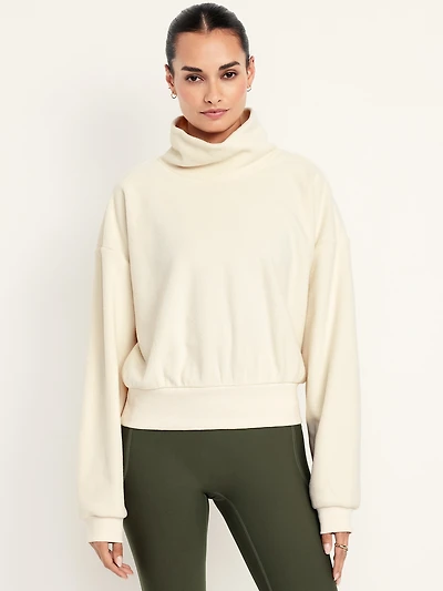 Oversized Performance Microfleece Sweatshirt