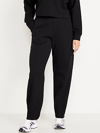 High-Waisted Dynamic Fleece Barrel Pants