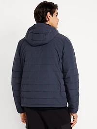Water-Resistant Narrow-Channel Nylon Puffer Jacket
