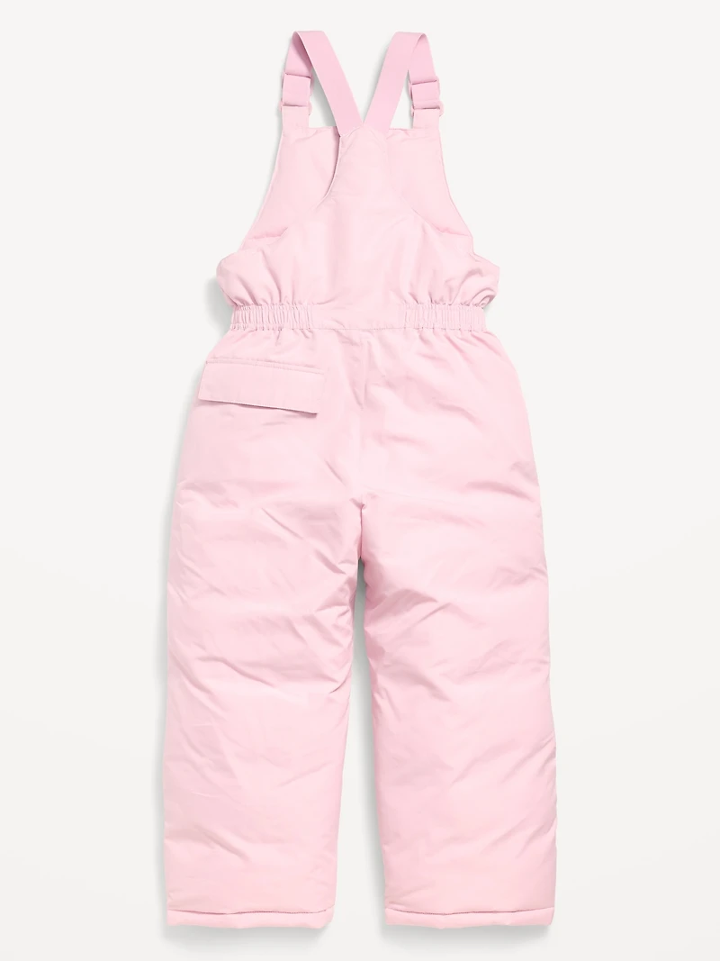 Water-Resistant Snow-Bib Overalls for Girls