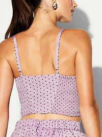 The Occasion by Old Navy Taffeta Cropped Tank Top