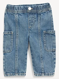 Baggy Barrel-Leg Cargo Jeans for Baby