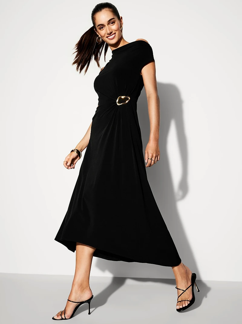 The Occasion by Old Navy Twist-Front Jersey Midi Dress