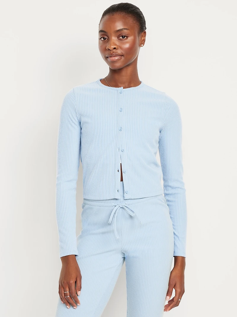 Ribbed Cardigan Sweater