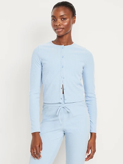 Ribbed Cardigan Sweater