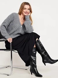 Tall Kitten Heel Boots for Women