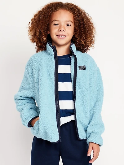Sherpa Zip-Front Jacket for Boys