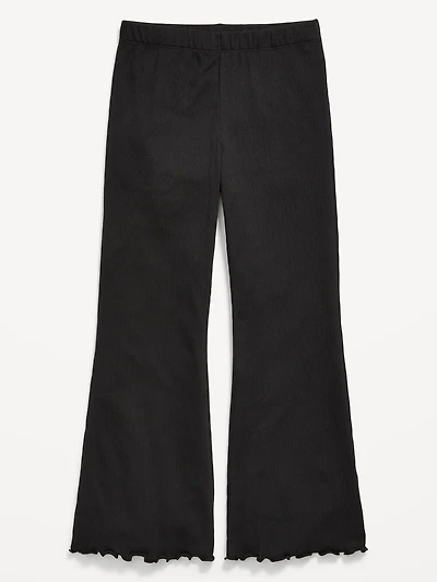 Textured Knit Flare Leggings for Girls