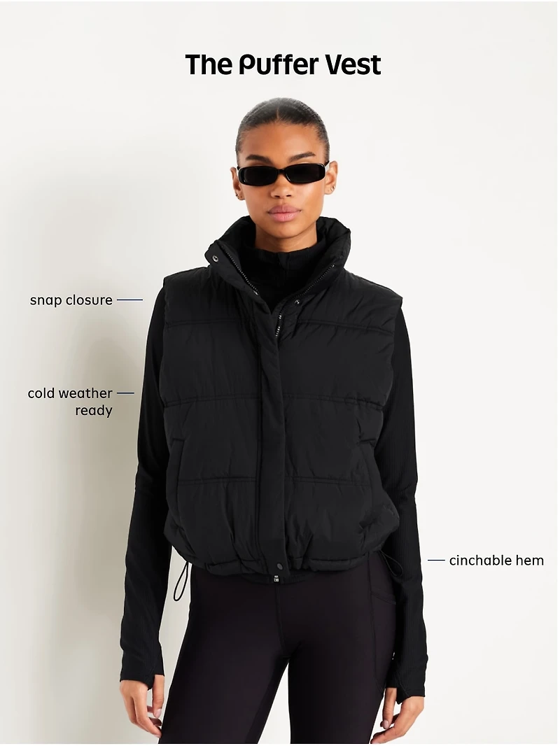 Water-Resistant Puffer Vest