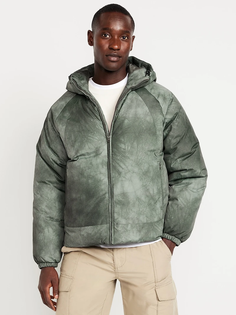 Oversized Water-Resistant Hooded Puffer Jacket