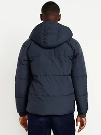 Water-Resistant Hooded Puffer Jacket