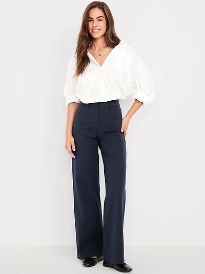 High-Waisted Pixie Super Wide-Leg Pants