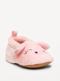 Velour Critter Slippers for Baby