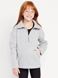 Sweater-Fleece Quarter-Zip Tunic for Girls
