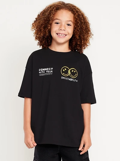 Smiley World™ Oversized Graphic T-Shirt for Boys