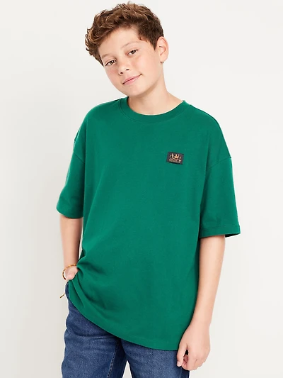 Oversized Short-Sleeve Graphic T-Shirt for Boys