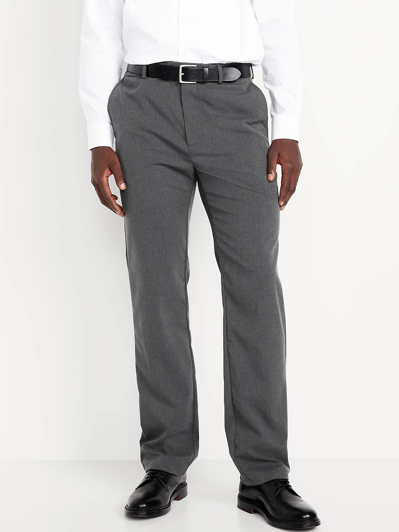 90's Straight-Fit Twill Dress Pants