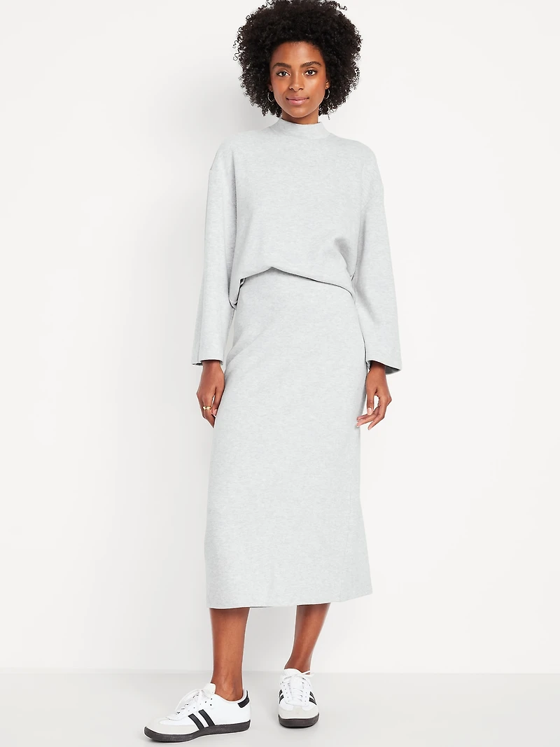 Cozy Knit Midi Skirt