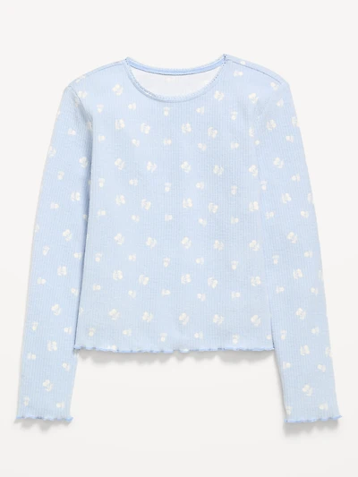 CozePlush Printed Long-Sleeve T-Shirt for Girls