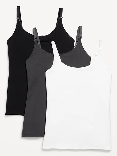 Camisole de maternité et d’allaitement à superposer (paquet  3)