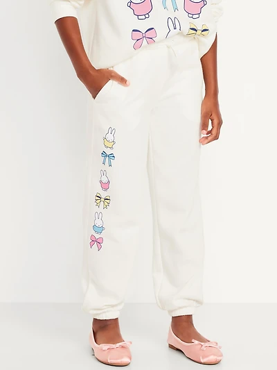 Miffy™ High-Waisted Graphic Jogger Sweatpants for Girls