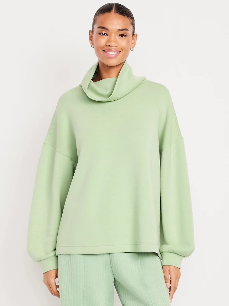 Bounce Fleece Funnel Neck Tunic