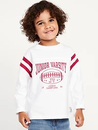 Oversized Football Graphic T-Shirt for Toddler Boys