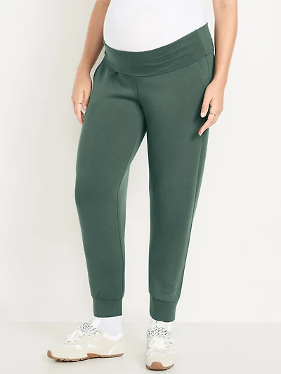 Pantalon de jogging en molleton raffiné à taille rabattable maternit
