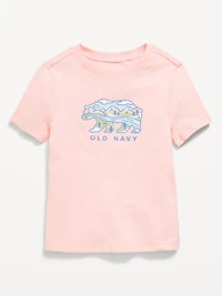 Short-Sleeve Logo-Graphic T-Shirt for Toddler Girls