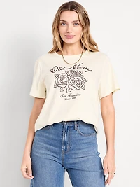 Crew-Neck Logo-Graphic T-Shirt