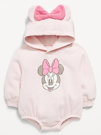 Disney© Hooded Minnie Mouse Fleece One-Piece Romper for Baby