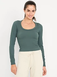 Exhale Seamless Fitted Rib T-Shirt