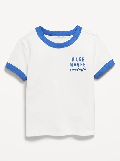 Short-Sleeve Ringer Graphic T-Shirt for Toddler Boys